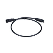 2-foot jumper cable with two male connectors, black