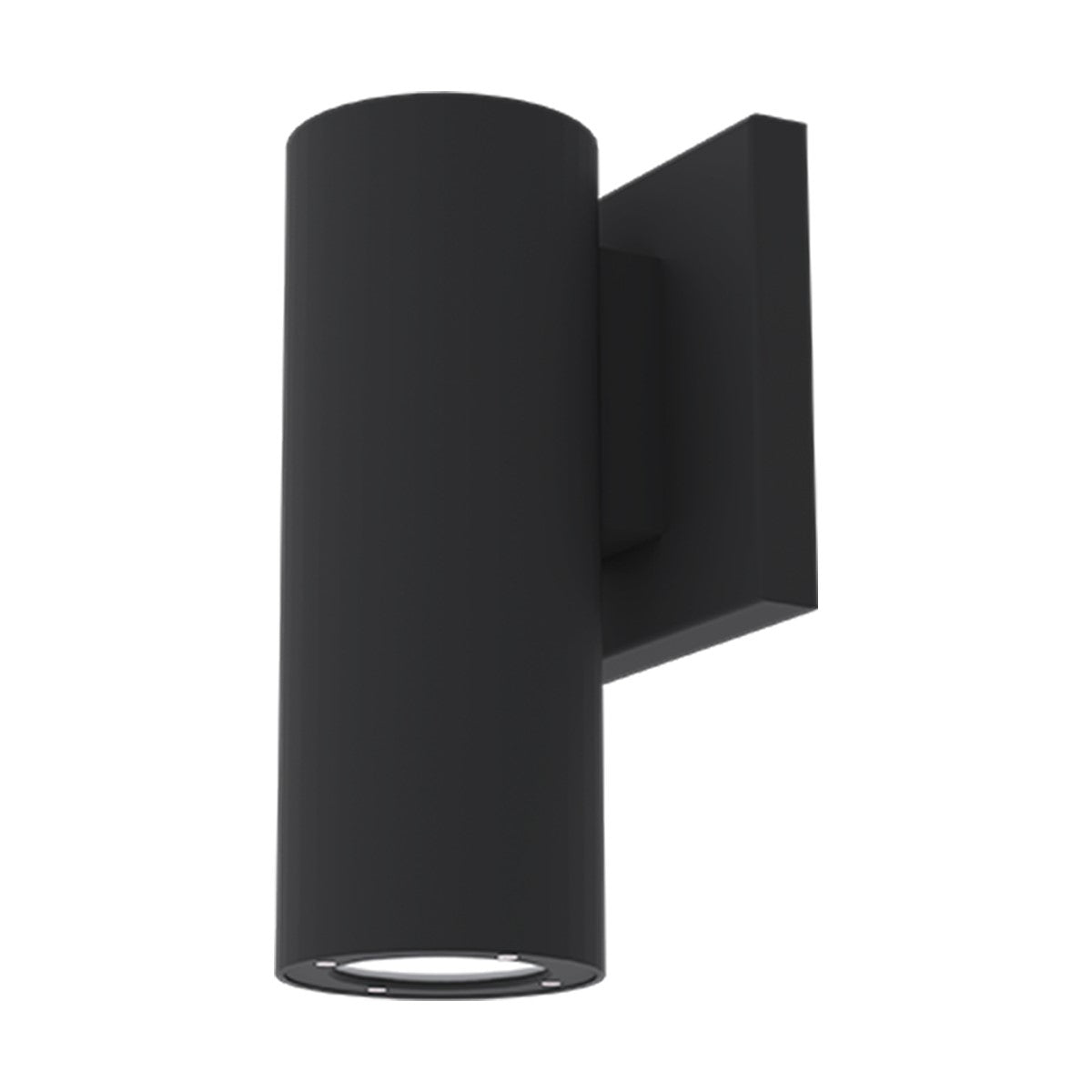 Volta 8" 1 Light Single Sided Smart Outdoor Cylinder Wall Sconce Black Finish - Bees Lighting