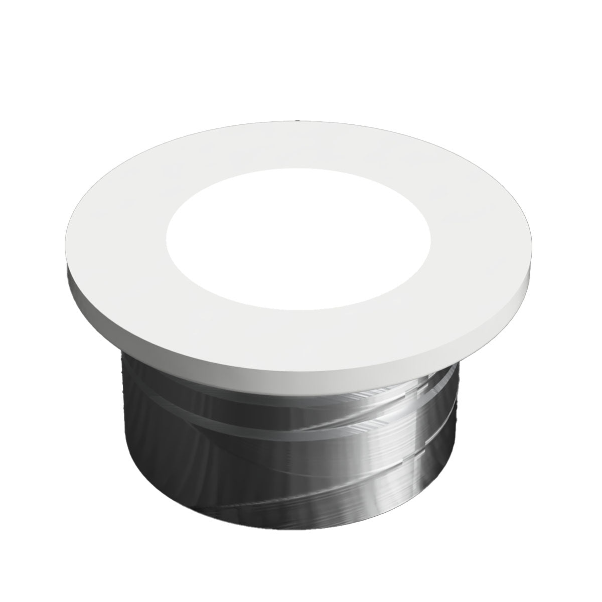 Recess Mount LED Slim Puck Mini, 90 Lumens, 4000K, 12VDC, White - Bees Lighting