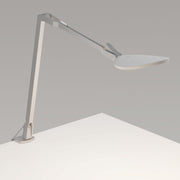 Splitty Reach Pro Silver Contemporary LED Desk Lamp with Two-Piece Desk Clamp and USB Port - Bees Lighting