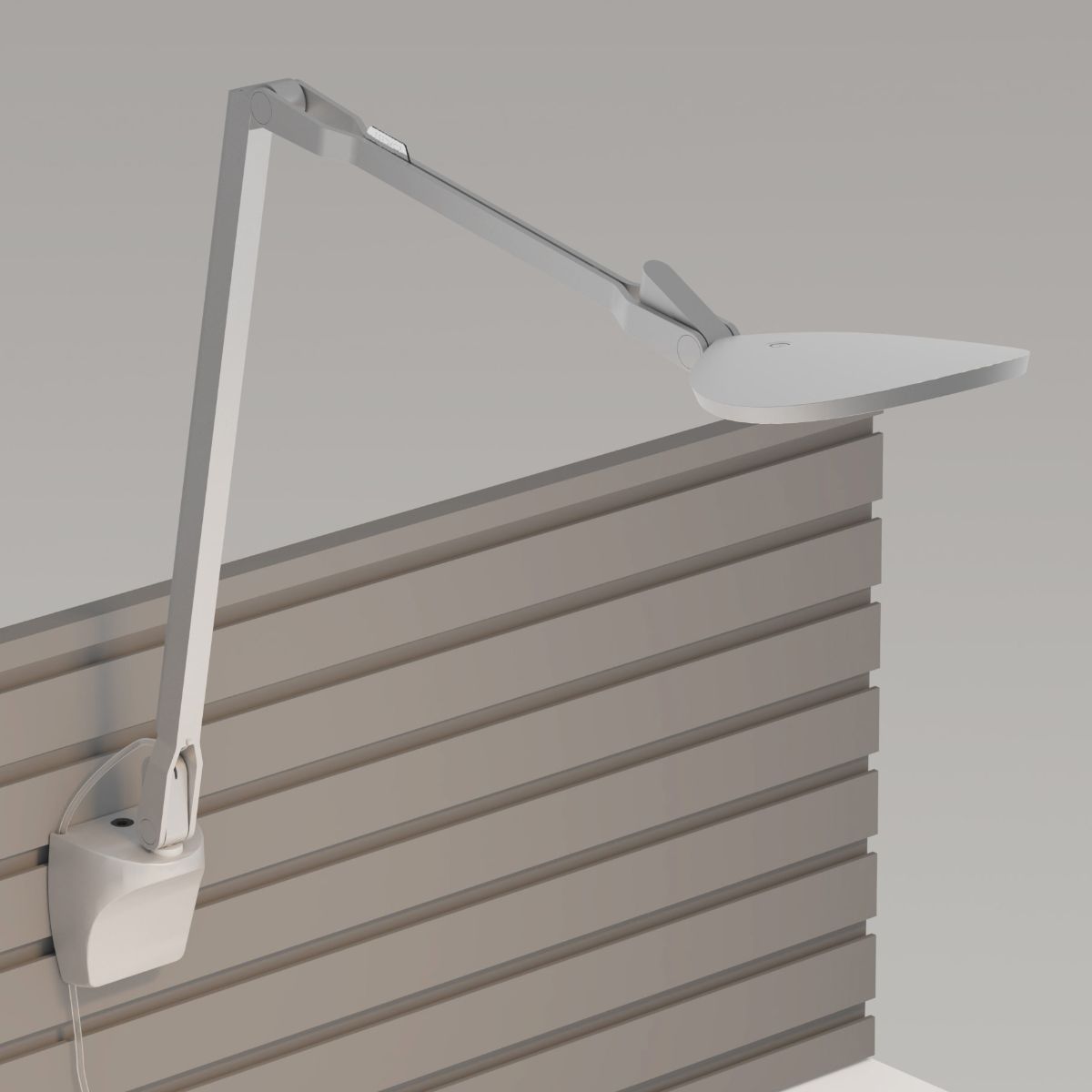 Splitty Reach Pro Contemporary LED Selectable CCT Wall Lamp Silver Slatwall mount - Bees Lighting