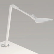 Splitty Reach Matte White Contemporary LED Desk Lamp with Grommet Mount and USB Port - Bees Lighting