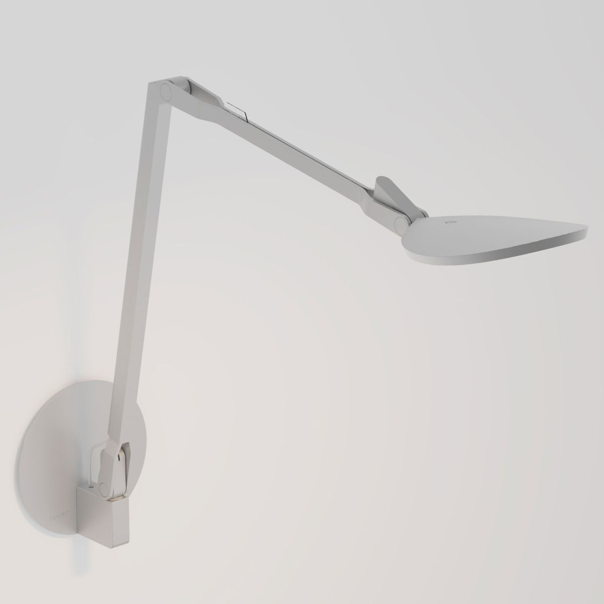 Splitty Reach Contemporary LED Neutral White Plug In Wall Lamp Silver Hardwired wall mount - Bees Lighting
