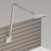 Splitty Reach Contemporary LED Neutral White Plug In Wall Lamp Silver Slatwall mount - Bees Lighting