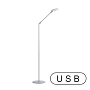 Splitty Silver Contemporary LED Floor Lamp with USB Port - Bees Lighting