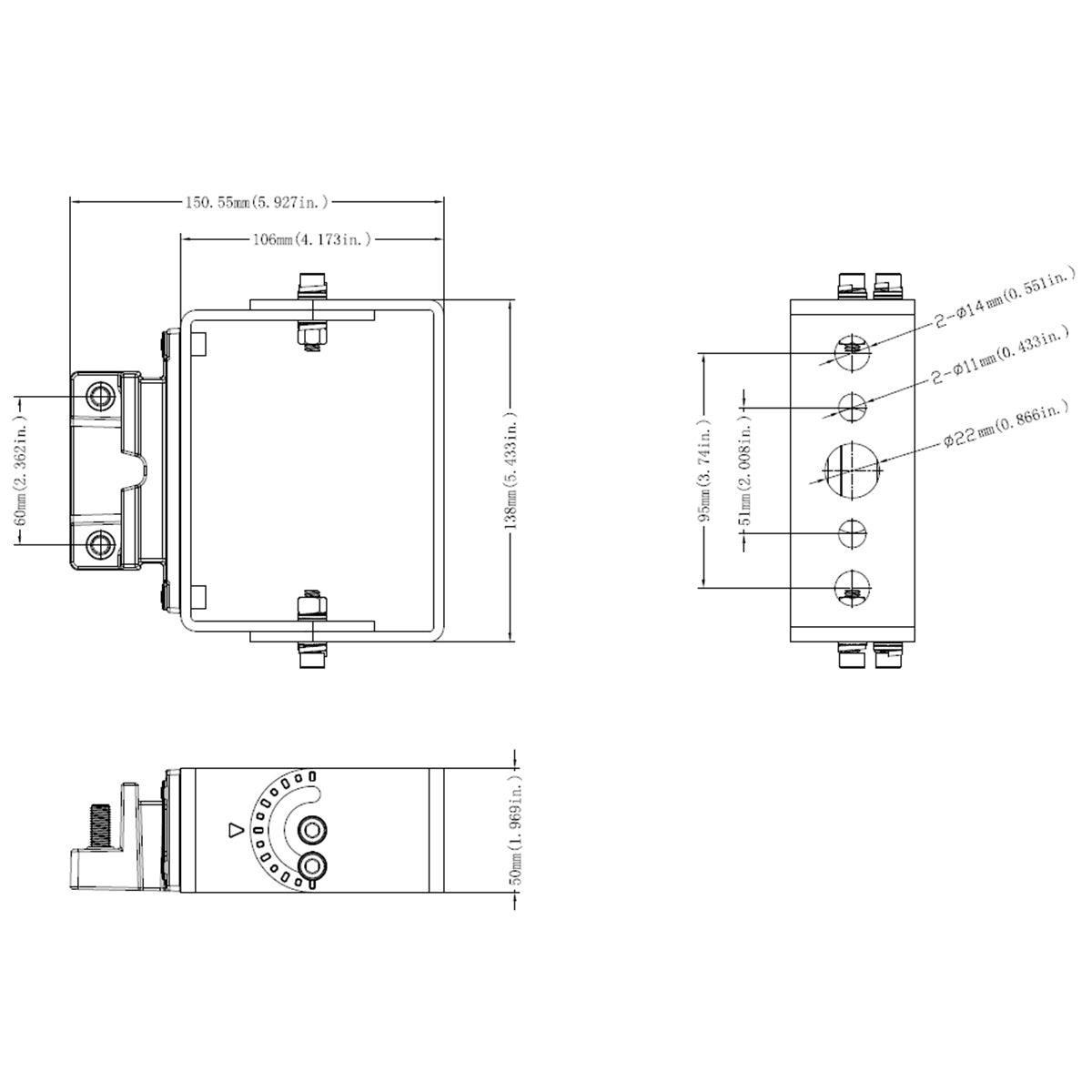 Yoke Mount for SQL LED Flood Light - Bees Lighting