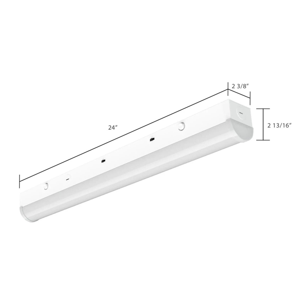 2ft LED Strip Light Fixture, 19W, 3000 Lumens, 35K/40K/50K, 120-277V - Bees Lighting
