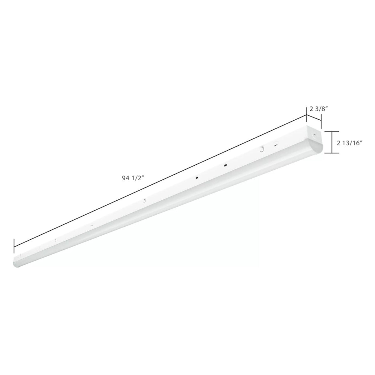 8ft LED Strip Light Fixture, 40/60 Watts, 9000 Lumens, 35K/40K/50K, 120-277V - Bees Lighting