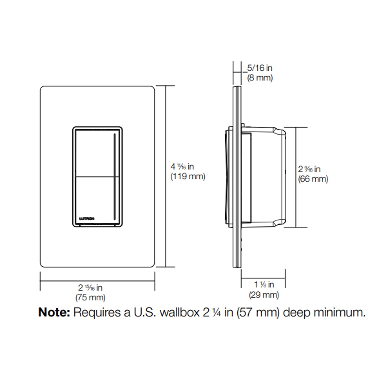 Sunnata Single Pole/Multi-Location Rocker Light Switch, Black - Bees Lighting