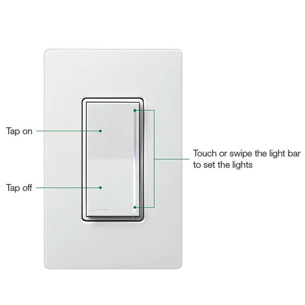 Sunnata PRO LED+ Touch Dimmer, 250W LED, 500W ELV, Single Pole/3-Way, Neutral Required, Light Almond - Bees Lighting