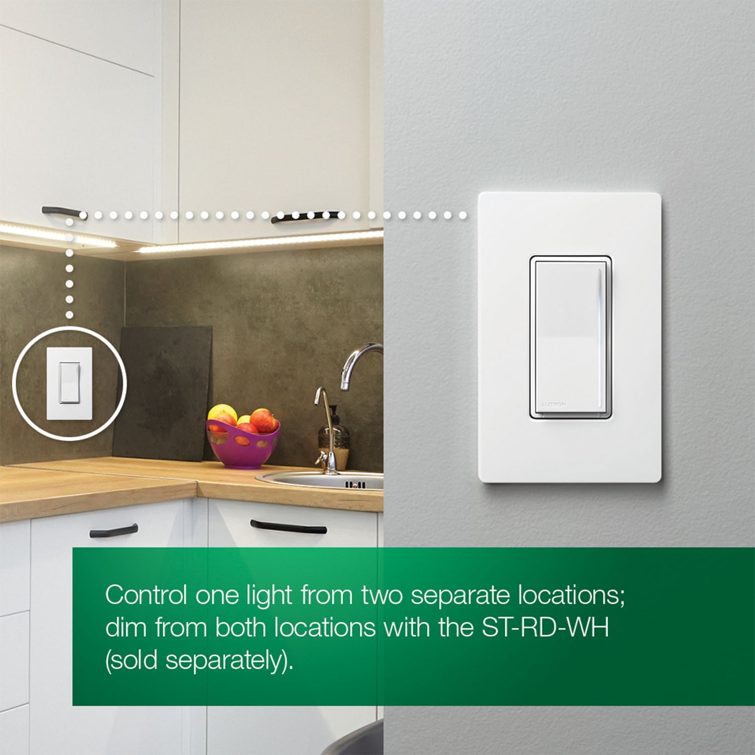 Sunnata PRO LED+ Touch Dimmer, 250W LED, 500W ELV, Single Pole/3-Way, Neutral Required, Light Almond - Bees Lighting