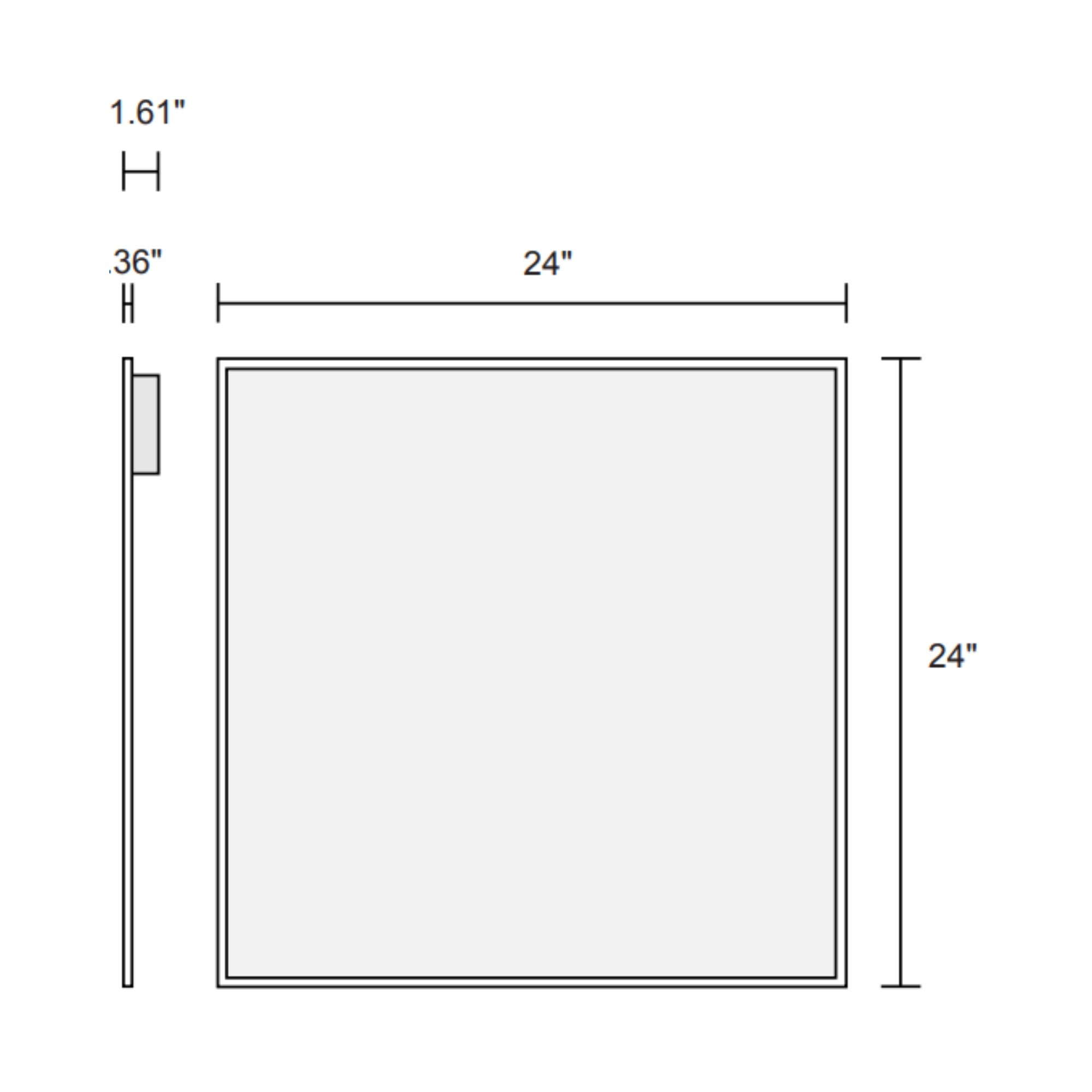 2x2 LED Flat Panel Light, 3700 Lumens, 35W, 4000K, 120/277V