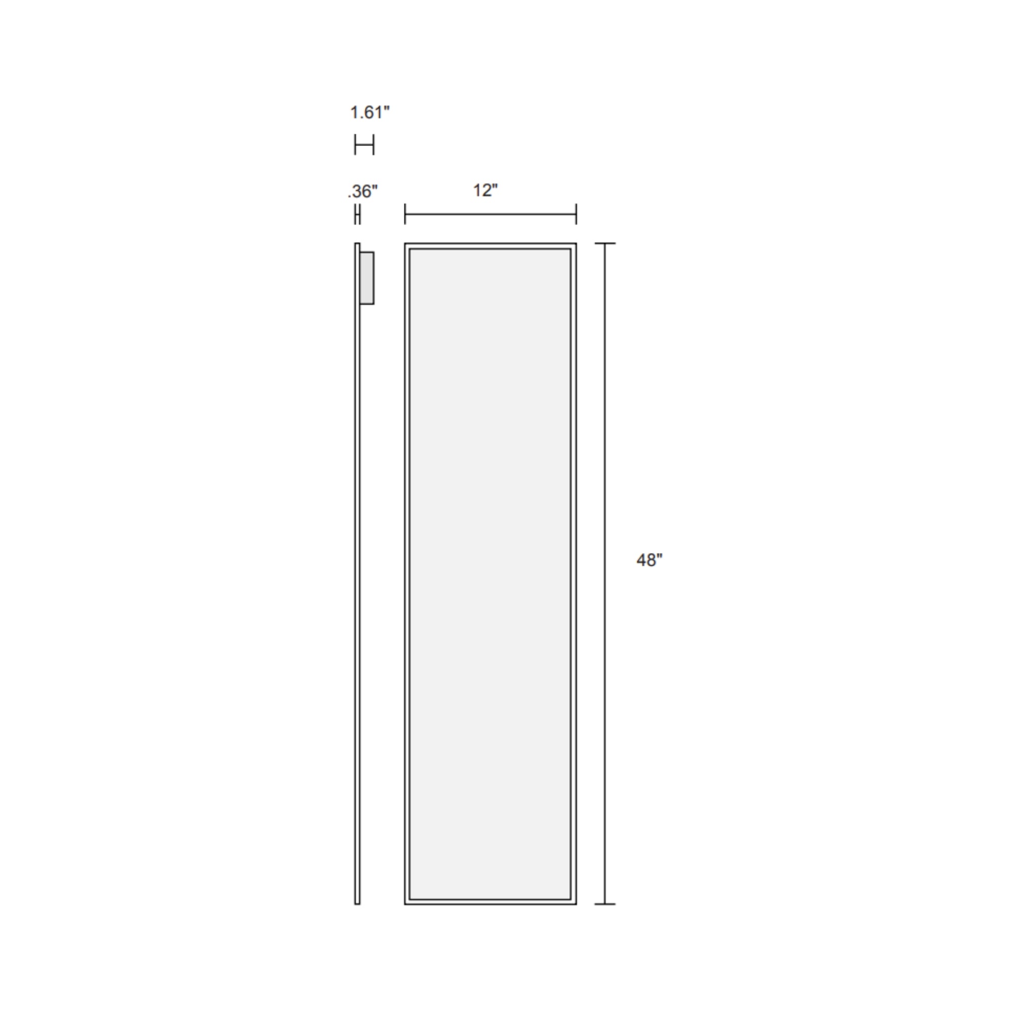 1x4 Grid LED Flat Panel Light, 3800 Lumens, 30 Watts, 4000K, 120/277V