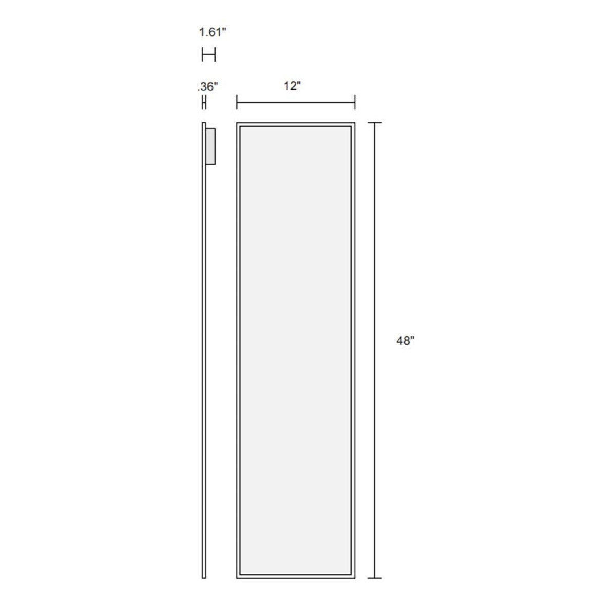 1x4 LED Flat Panel Light, 3800 Lumens, 30 Watts, 4000K, 120/277V