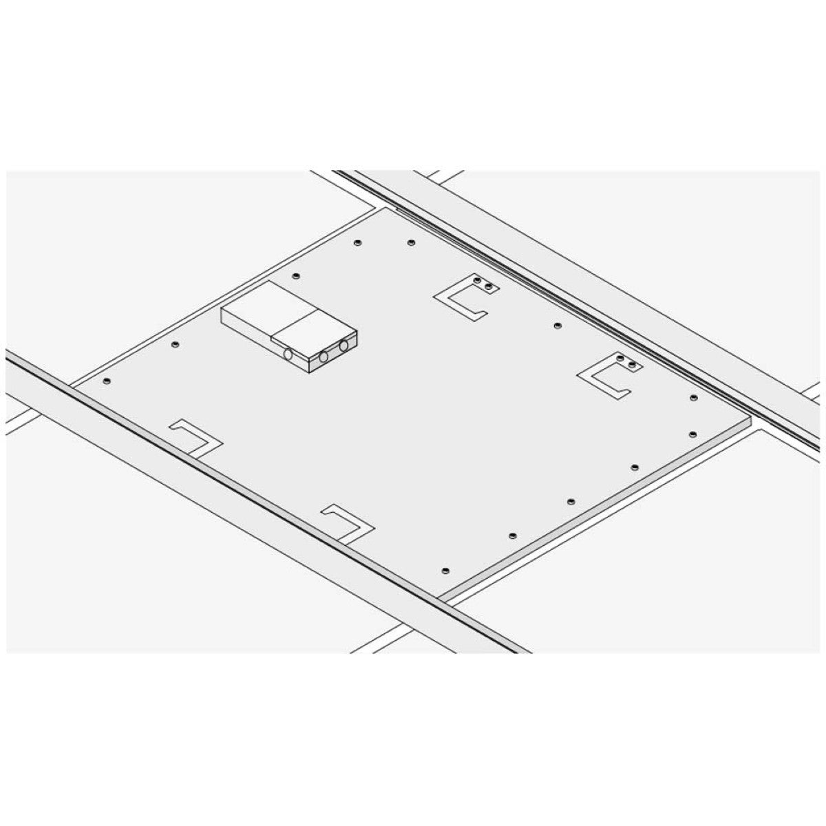 1x4 Grid LED Flat Panel Light, 3800 Lumens, 30 Watts, 4000K, 120/277V, Pack of 4 - Bees Lighting