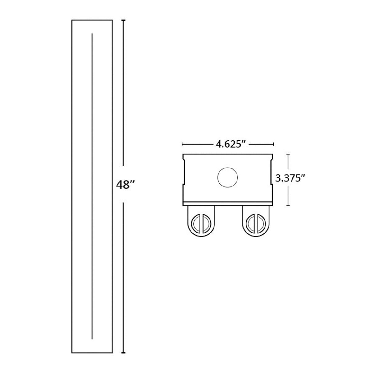 4ft LED Tube Ready Strip Fixture, 2-Lamps Type-B T8 Ballast Free - Bees Lighting