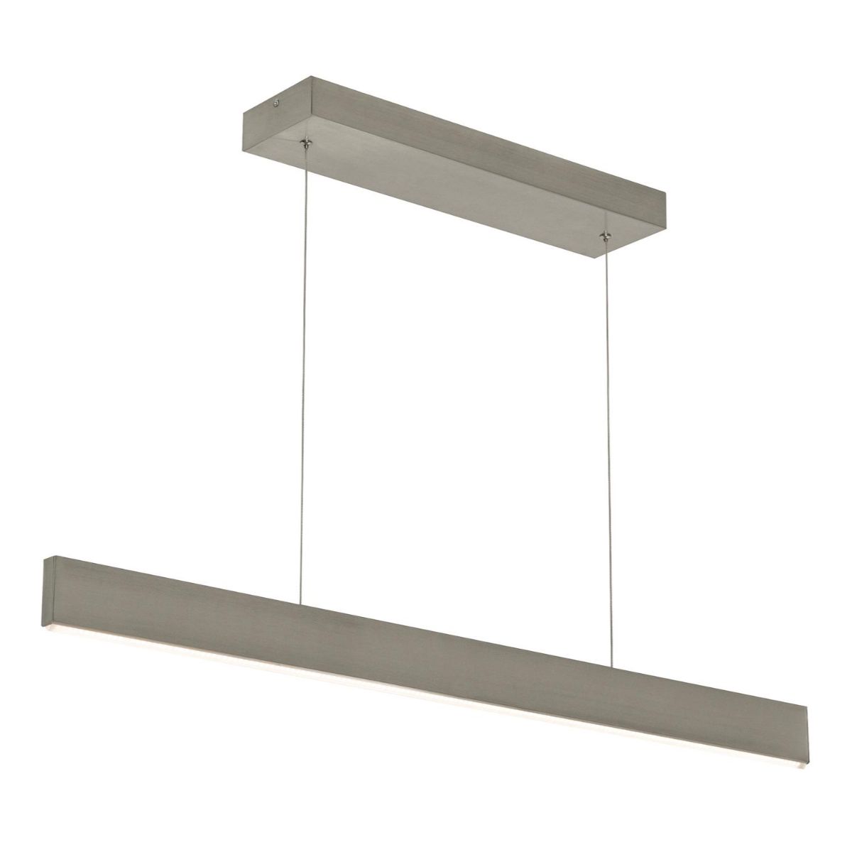 Stealth 36 in. LED Pendant Light Selectable CCT 120V Satin Nickel Finish - Bees Lighting