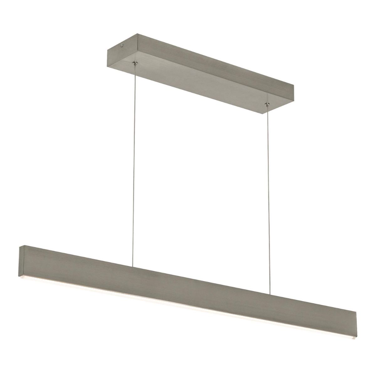 Stealth 36 in. LED Pendant Light Selectable CCT 120-277V Satin Nickel Finish - Bees Lighting
