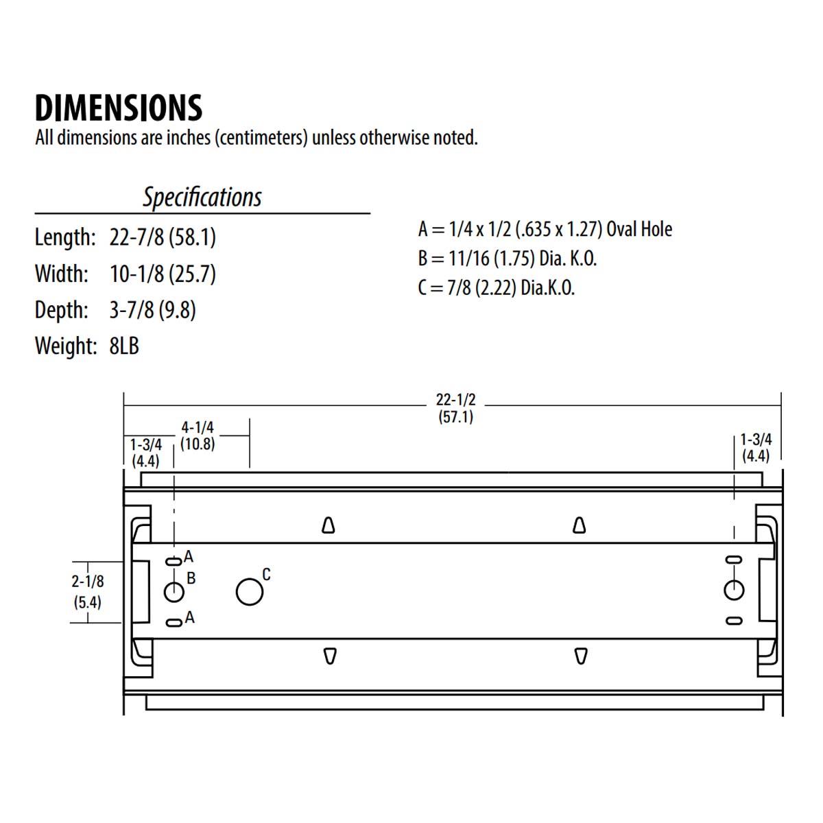 2ft LED Wraparound Light, 20 Watts, 2000 Lumens, 4000K 120/277V - Bees Lighting