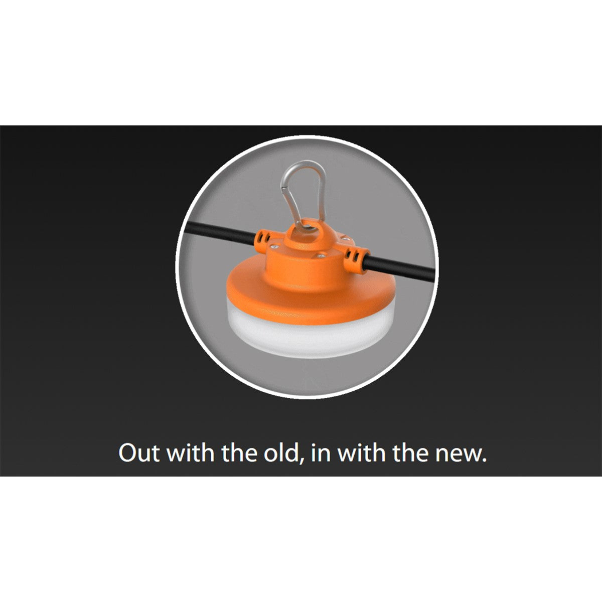 50ft Construction LED String Light For Jobsite, 8000 Lumens, Plug & Hooks - Bees Lighting