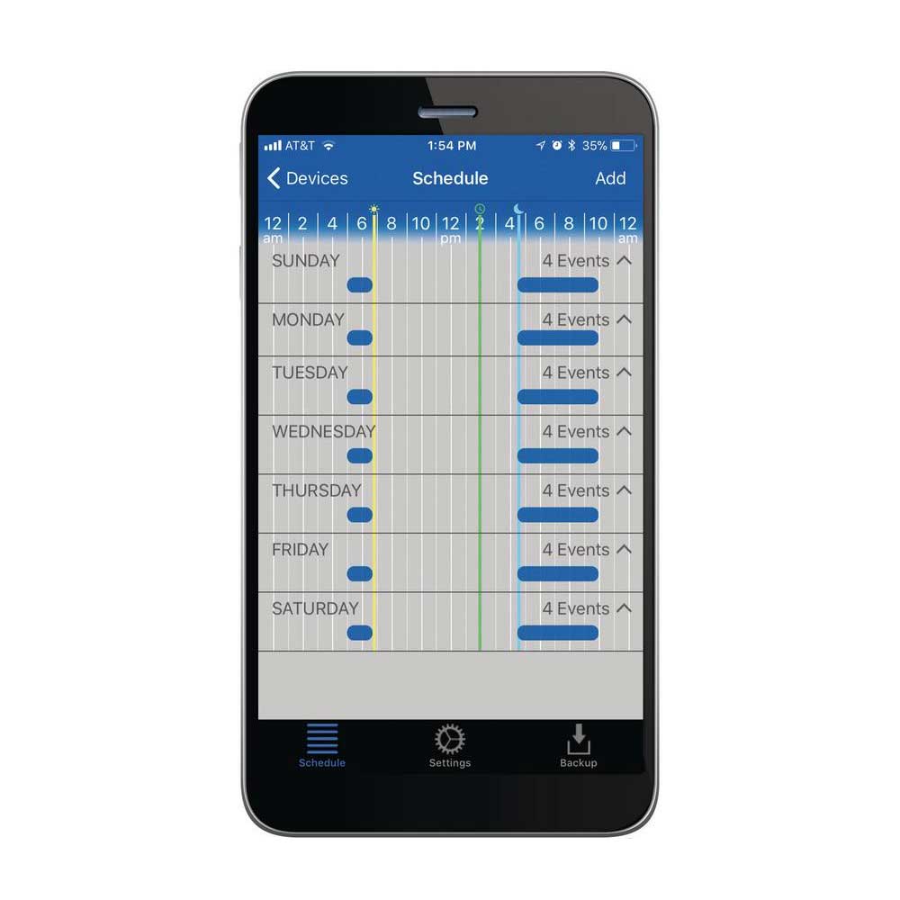 Ascend Smart Programmable 15 Amp 7-Days Wi-Fi Timer Switch, White - Bees Lighting