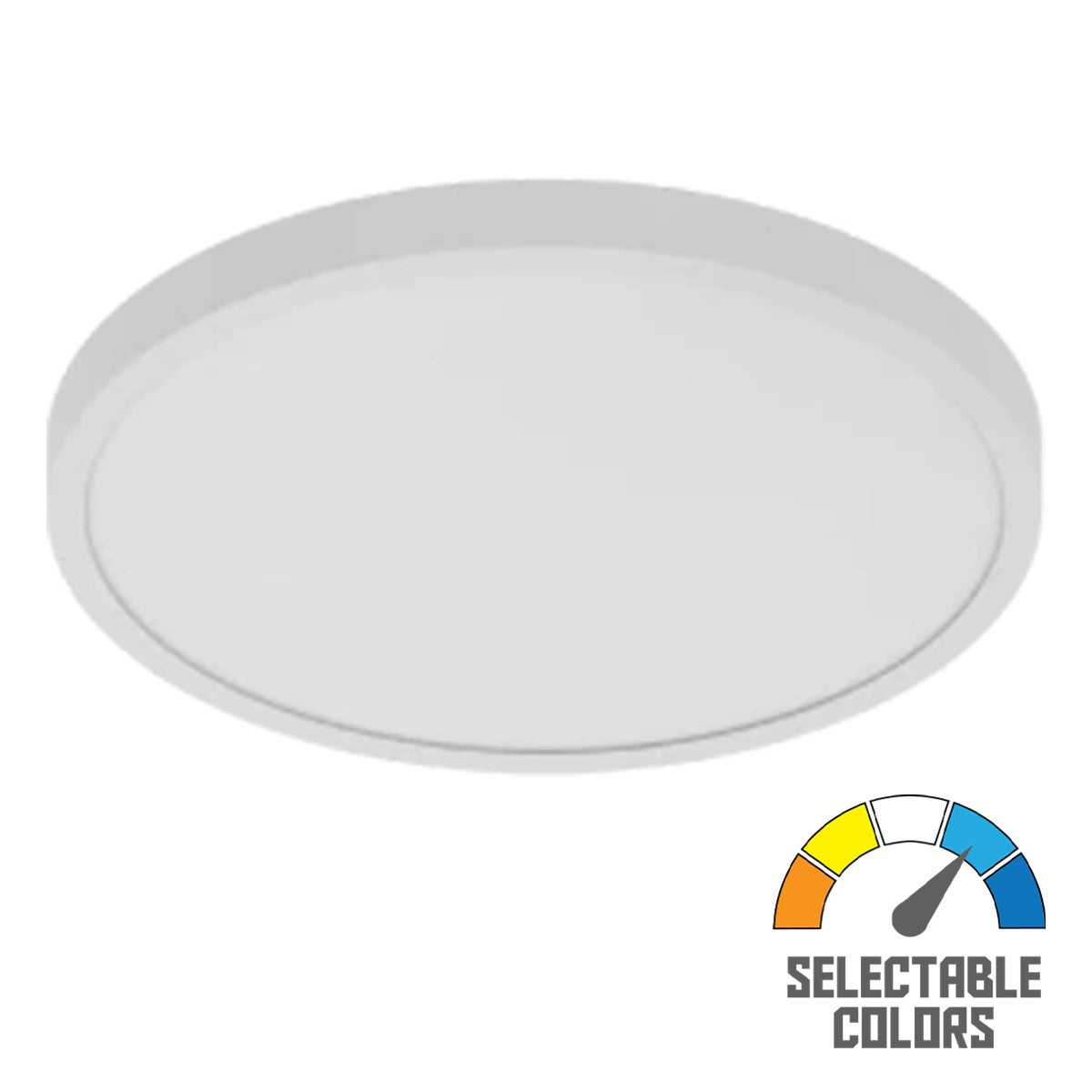 SUMO XL 19 In. LED Surface Mount Light 120V Selectable CCT White Finish - Bees Lighting
