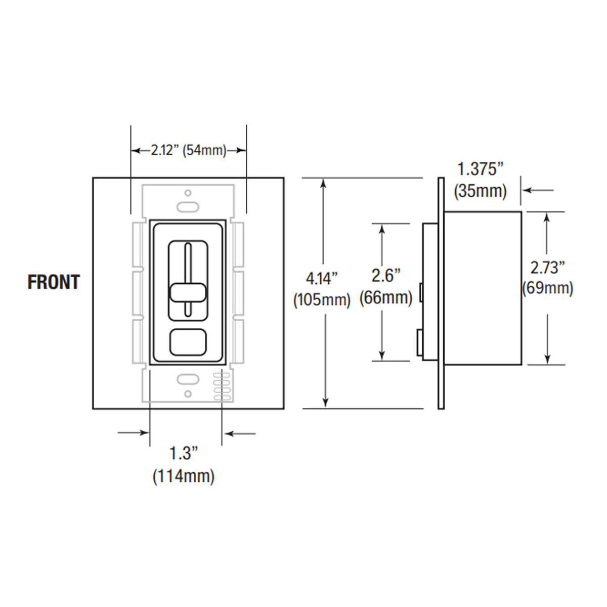 SwitchLD 60 Watts, 24VDC LED Driver and Dimmer Switch - Bees Lighting