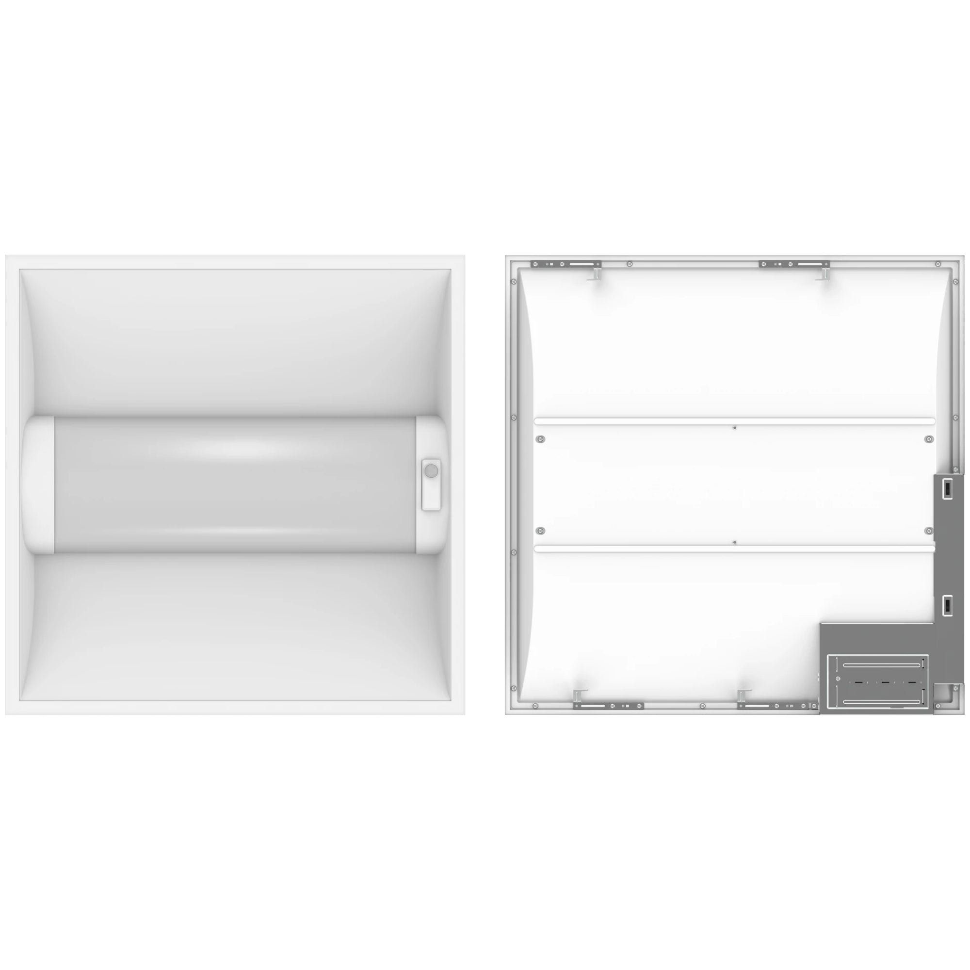RAB SWISH2X2 2x2 LED Troffer 30W Selectable CCT 120-277V Microwave Sensor Battery Backup Recessed White