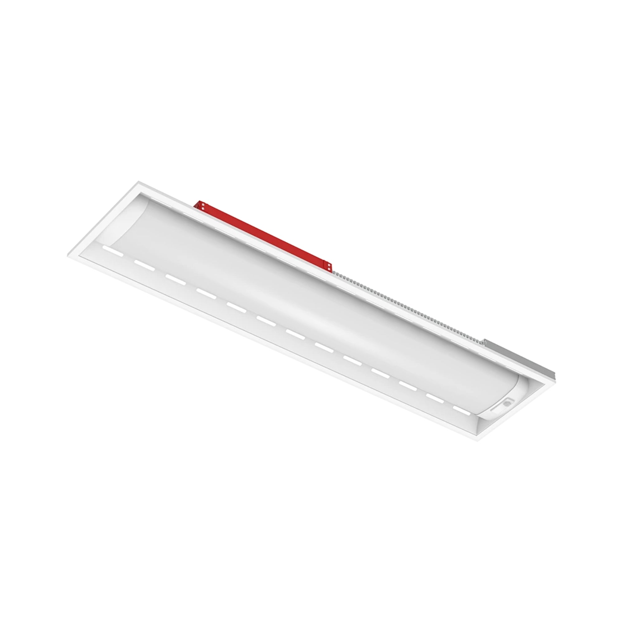 RAB SWISHAIR1X4 1x4 Air Return LED Troffer 30W Selectable CCT 120-277V PIR Sensor Battery Backup Recessed White