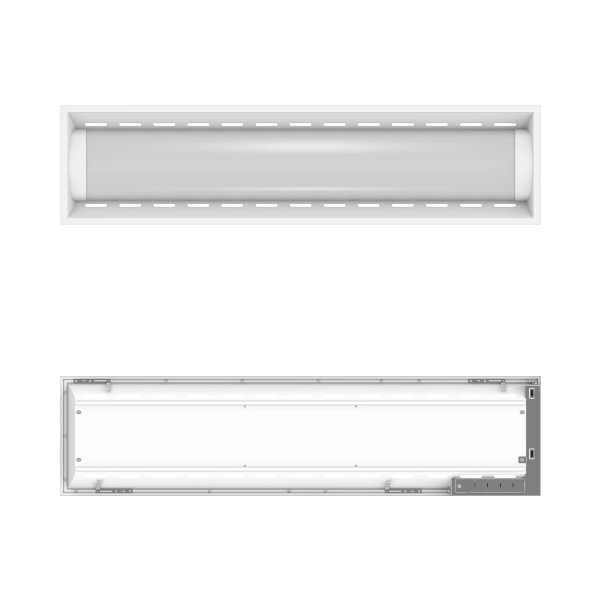 RAB SWISHAIR1X4 1x4 Air Return LED Troffer 30W Selectable Selectable CCT 120-277V Recessed White