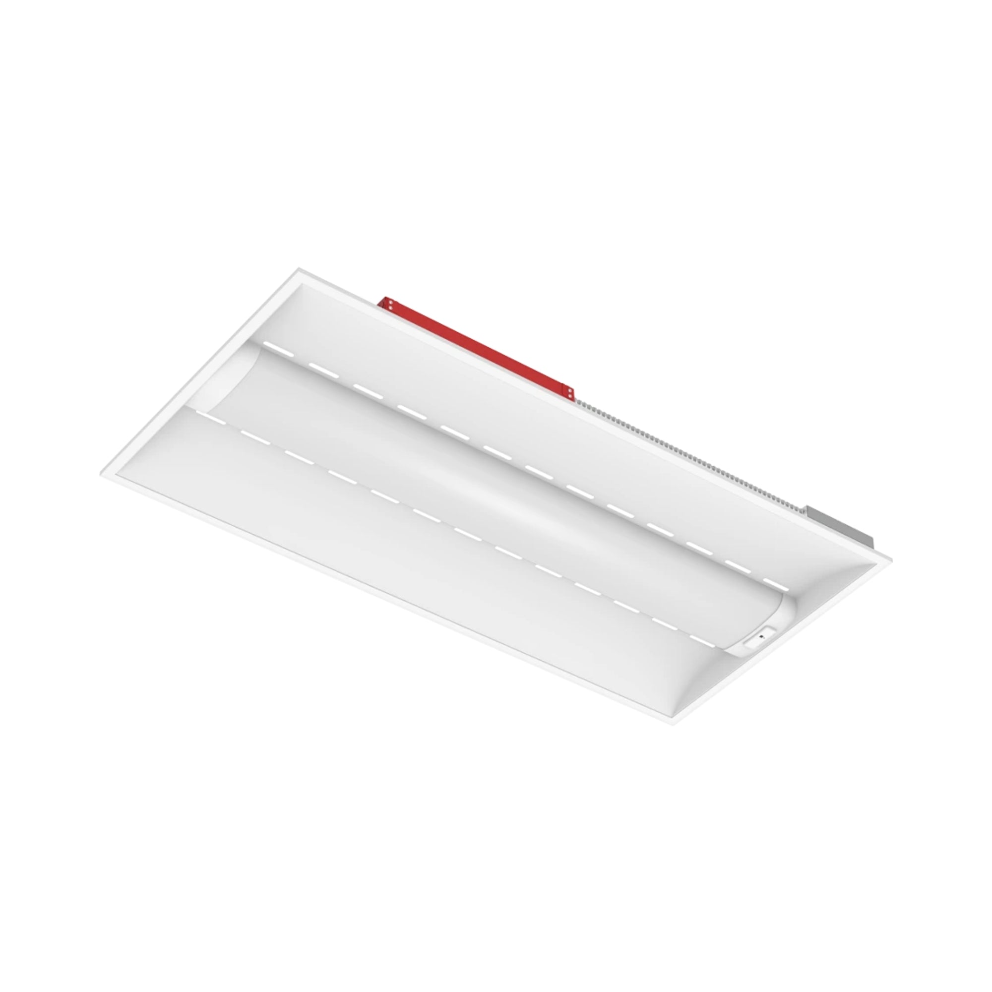 RAB SWISHAIR2X4 2x4 Air Return LED Troffer 40W Selectable CCT 120-277V Microwave Sensor Battery Backup Recessed White