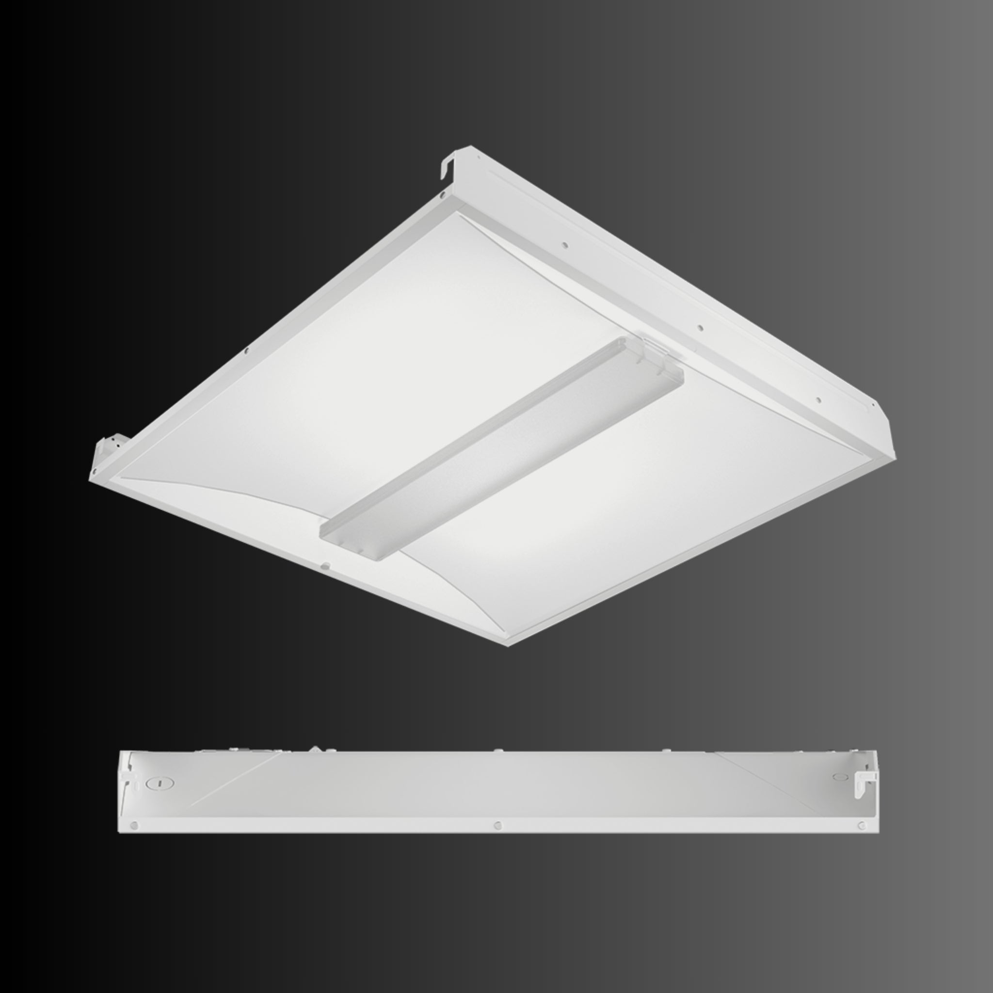 RAB SWISH Island 2x2 LED Troffer Light with 90-Min Battery Backup - Field Adjustable