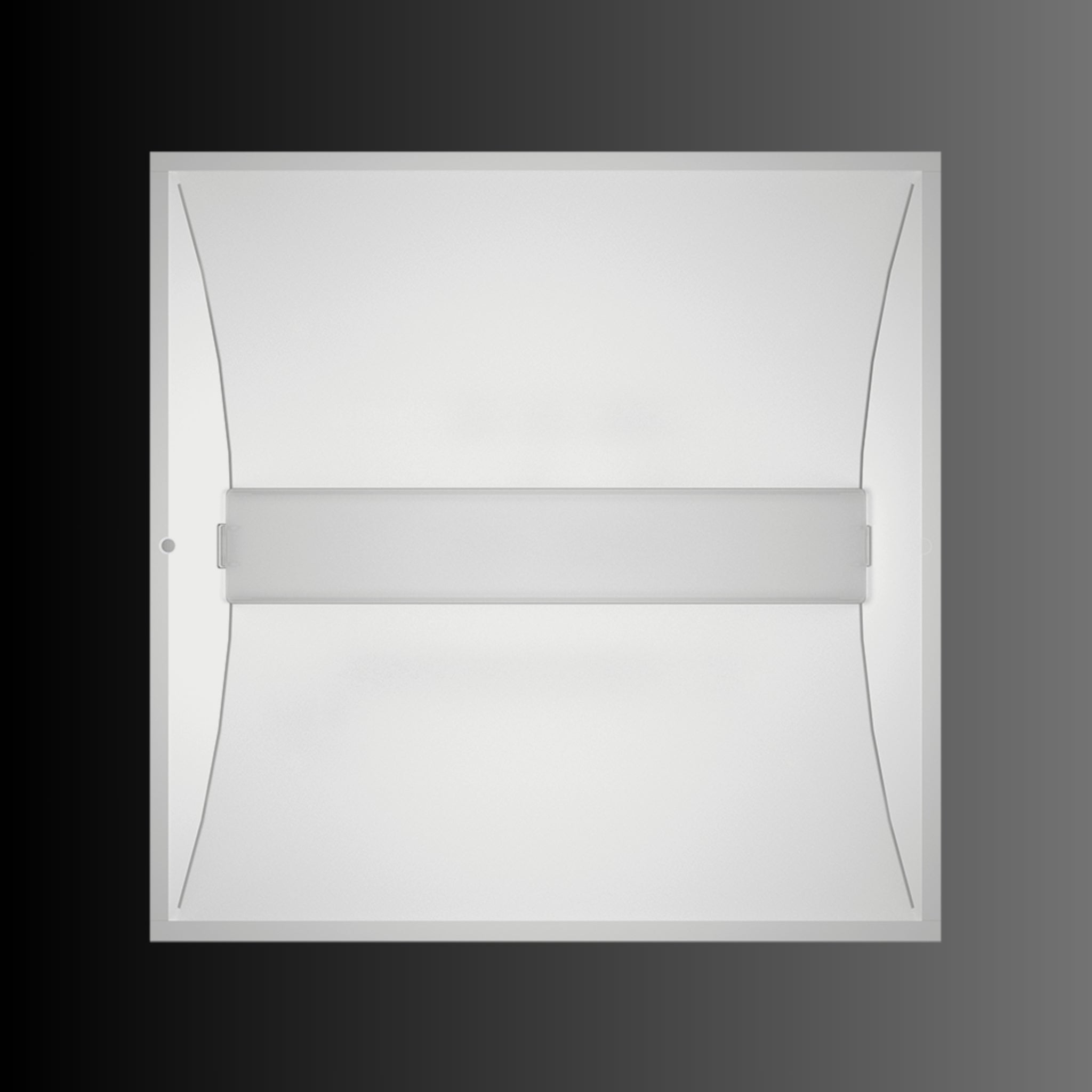 RAB SWISH Island 2x2 LED Troffer Light with 90-Min Battery Backup - Field Adjustable