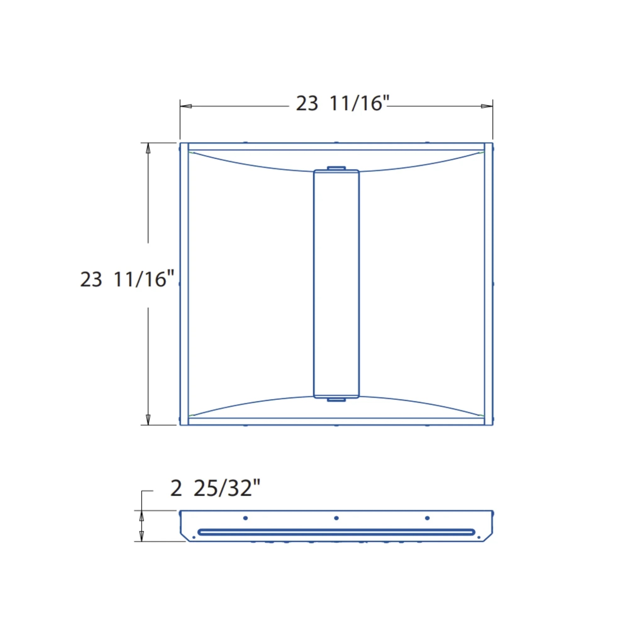 SWISHFA-ISLAND2X2 LED Troffer 39W | DLC Listed Damp Rated White