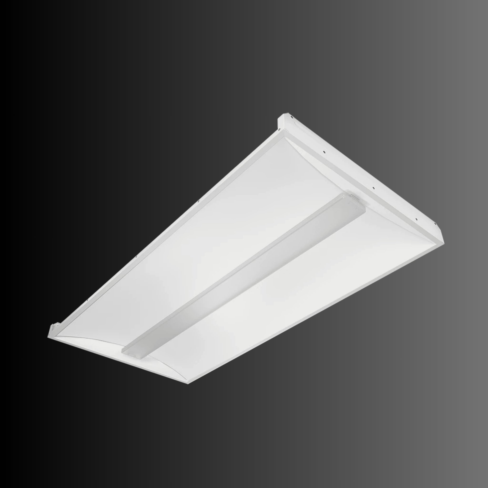 RAB SWISH Island 2x4 LED Troffer Light with 90-Min Battery Backup - Field Adjustable