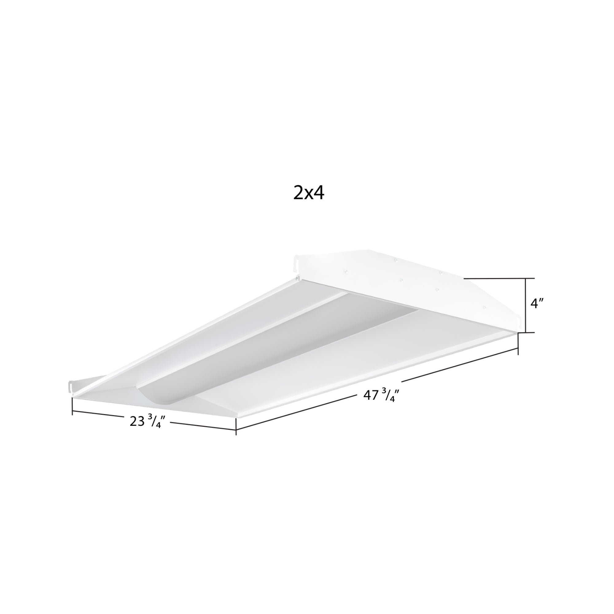RAB SWISHFA2X4-D10 2x4 LED Troffer 5882 Lumens 49W Selectable 35K/40K/50K 120-277V White