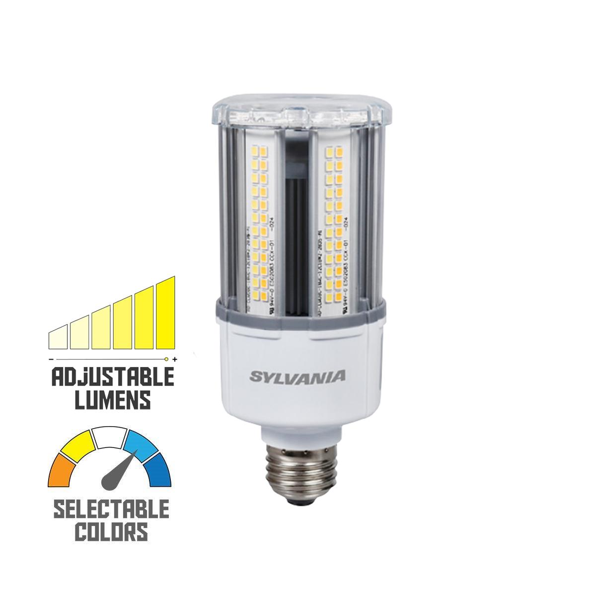 Retrofit LED Corn Bulb, 27W, 4050 Lumens, Selectable CCT, 30K/40K/50K, E26 Base, 120-277V