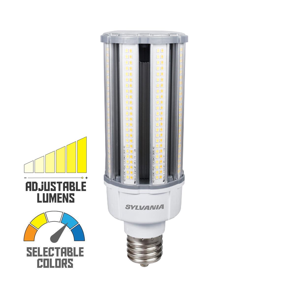 Retrofit LED Corn Bulb, 45W, 6750 Lumens, Selectable CCT, 30K/40K/50K, EX39 Mogul Extended Base, 120-277V