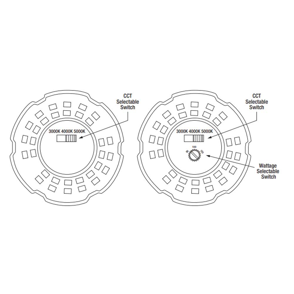 Ultra LED HID Replacement Lamp, 27W|36W|45W, 7000lm, Selectable CCT, EX39 Mogul, 120-277V - Bees Lighting