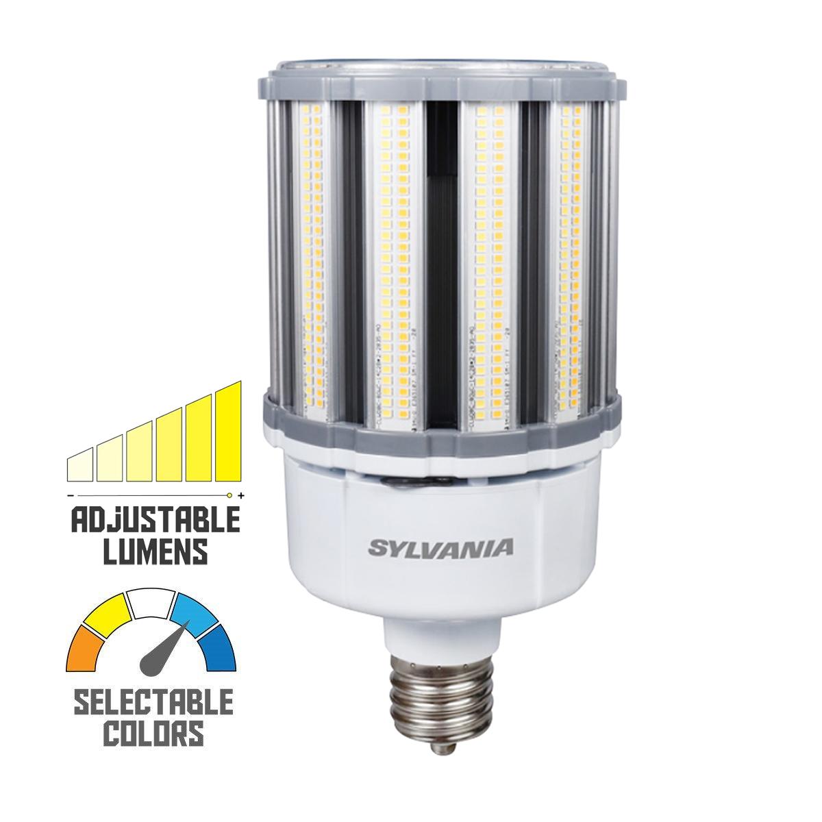 Retrofit LED Corn Bulb, 100W, 15500 Lumens, Selectable CCT, 30K/40K/50K, EX39 Mogul Extended Base, 120-277V - Bees Lighting