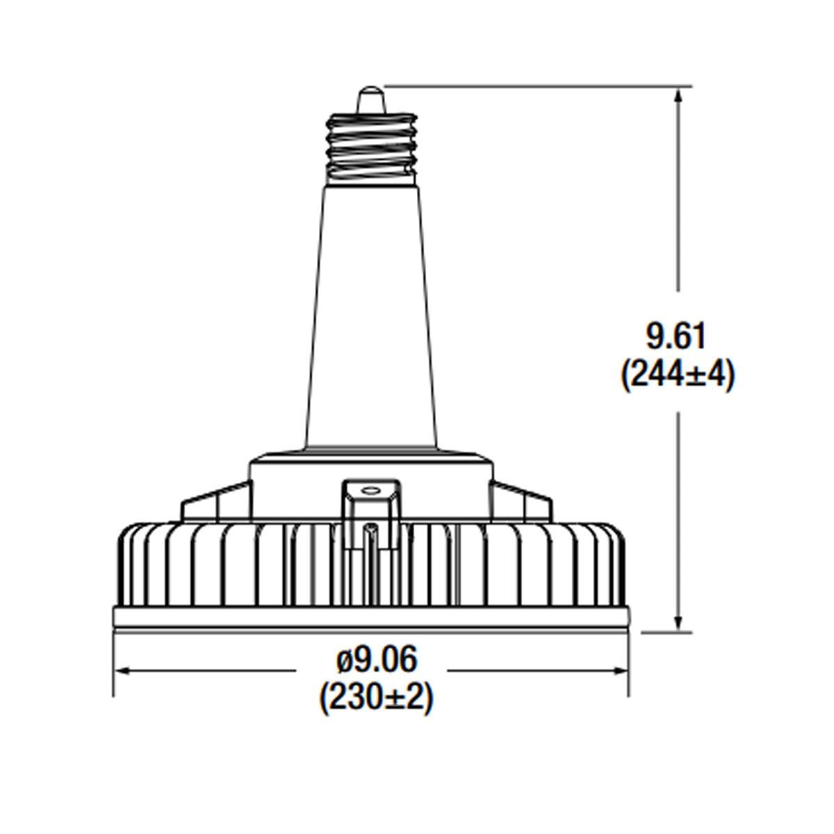 High Bay LED Bulb, 140 Watts, 20300 Lumens, 5000K, 400W MH Equal, EX39 Mogul Base, 120-277V - Bees Lighting