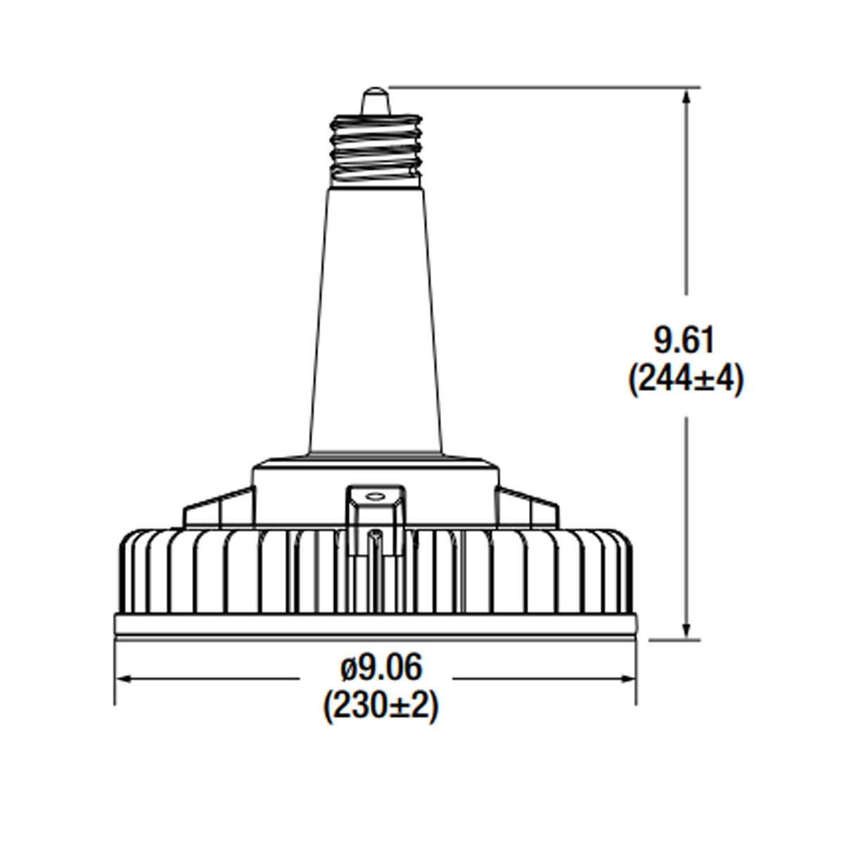 High Bay LED Bulb, 140 Watts, 20300 Lumens, 5000K, 400W MH Equal, EX39 Mogul Base, 120-277V - Bees Lighting