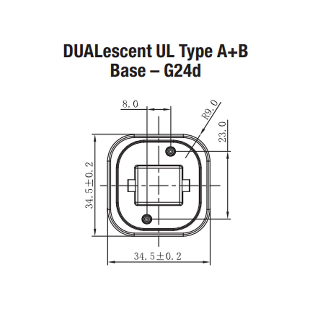 2 pin PL LED Bulb, 9W, 1050lm, Direct or Bypass, 30K|35K|40K, G24d Base - Bees Lighting