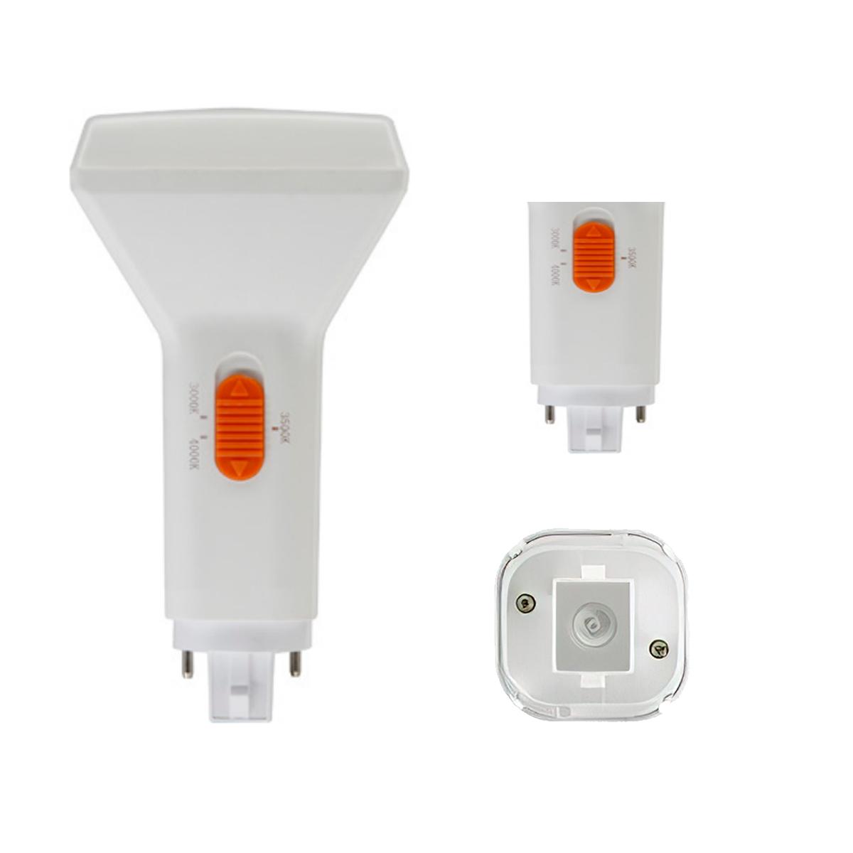 2 pin PL LED Bulb, 9W, 1150lm, Direct or Bypass, 30K|35K|40K, G24d Base - Bees Lighting
