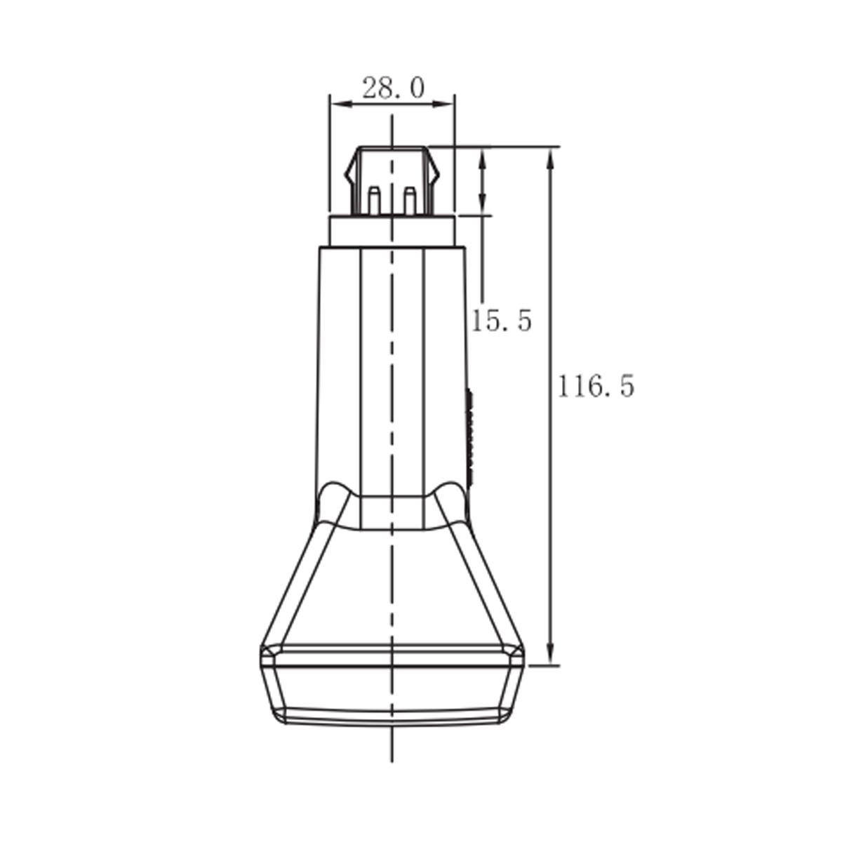 4 Pin PL LED Bulb, 10W, 1150lm, Electronic Ballast, 30K|35K|40K, G24q Base - Bees Lighting