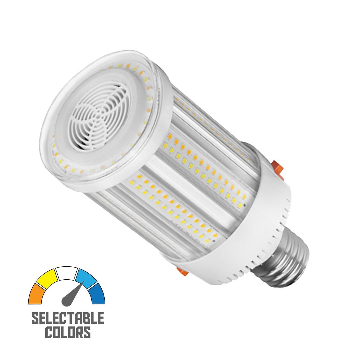 Retrofit LED Corn Bulb, 120W, 18000 Lumens, Selectable CCT, 30K/40K/50K, EX39 Mogul Extended Base, 120-277V - Bees Lighting