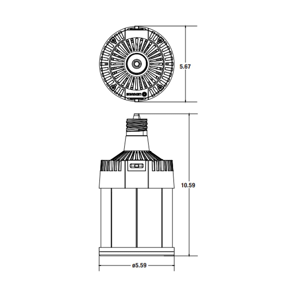 Retrofit Corn LED Bulb, 100W|150W|200W, 31000 Lumens, 30K|40K|50K, EX39 Mogul, 120-277V - Bees Lighting