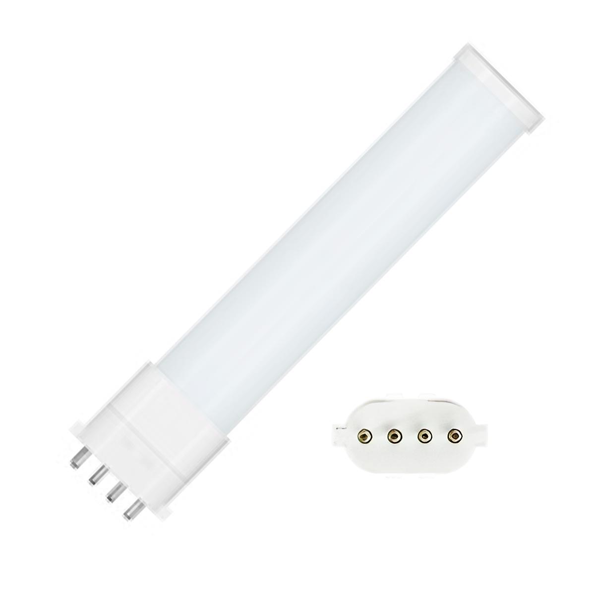 4 Pin PLL LED Bulb, 5.5 Watt 570 Lumens, 3500K, Horizontal, Replaces 13W CFL, 2Gx7 Base, Type B Ballast Bypass