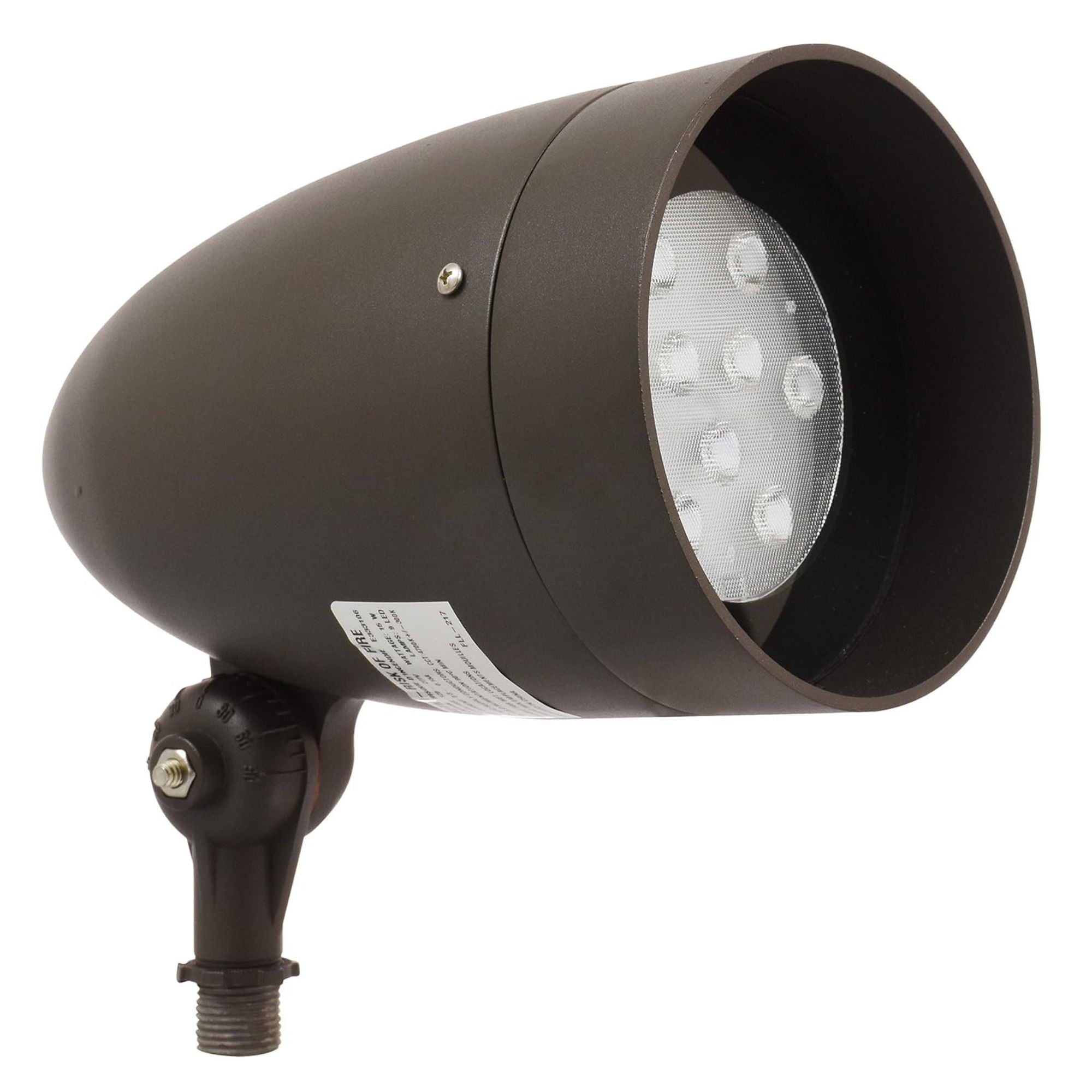 LED Bullet Flood Light, 1250 Lumens, 15W, 5000K, Knuckle Mount, 120-277V