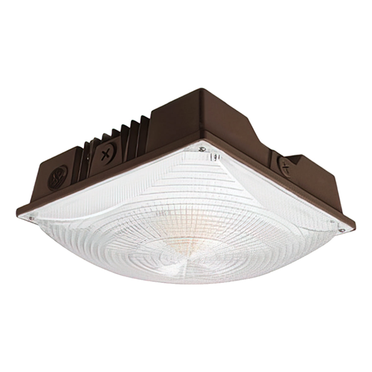 LED Canopy Light, 75 Watts, 9375 Lumens, 30K/40K/50K, 120-277V - Bees Lighting